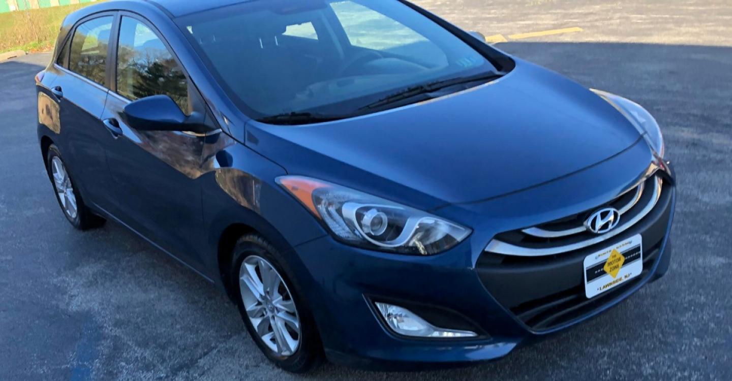 2014 Blue Hyundai Elantra GT A/T (KMHD35LH8EU) with an 2.0L L4 16V DOHC engine, 6-Speed Automatic transmission, located at 341 N White Horse Pike, Lawnside, NJ, 08045, (888) -696, 39.855621, -75.027451 - Photo #0