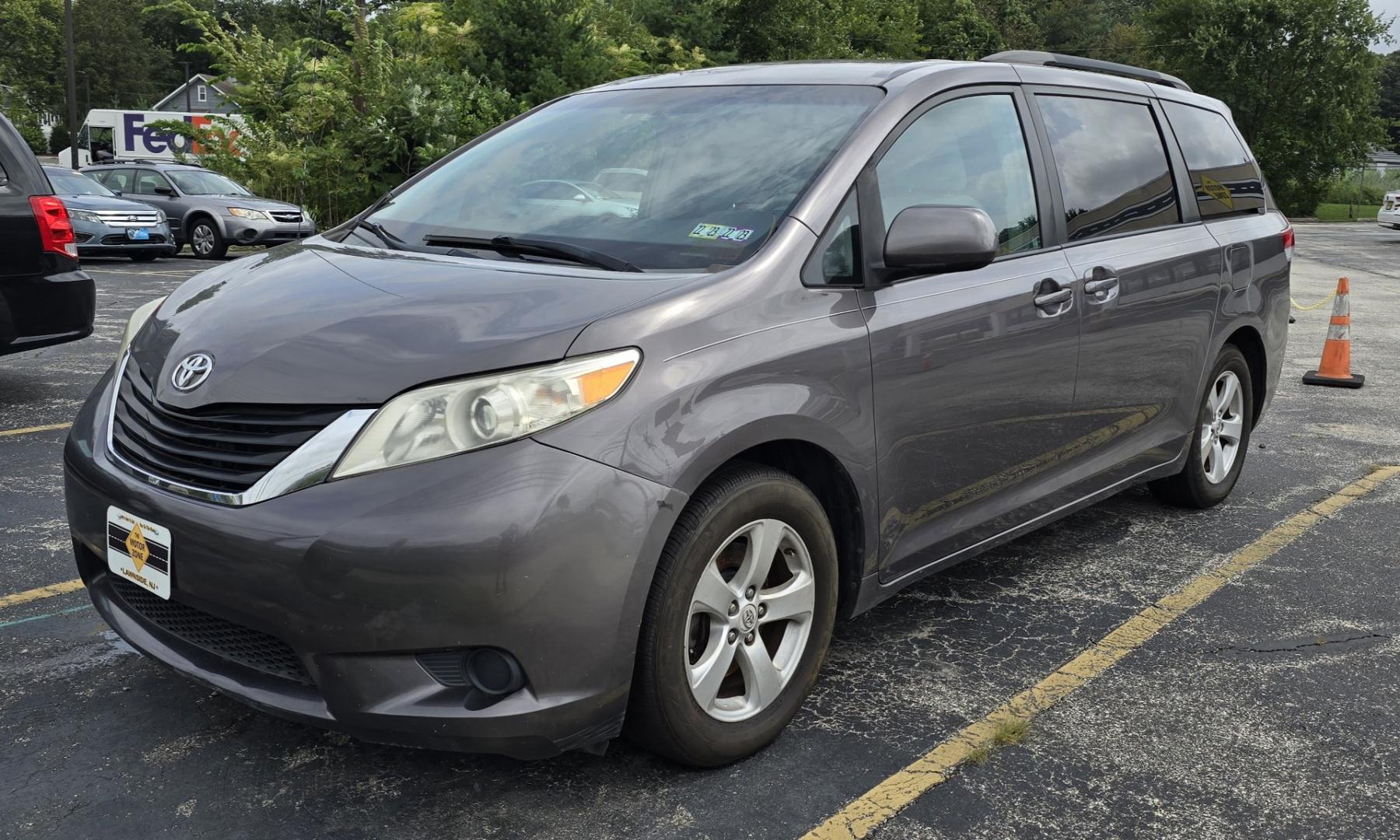 2011 Gray Toyota Sienna LE (5TDKK3DC6BS) with an V6, 3.5 Liter engine, Automatic, 6-Spd w/Overdrive transmission, located at 1010 N White Horse Pike, Stratford, NJ, 08084, (856) 262-9500, 39.838921, -75.011497 - Photo#0