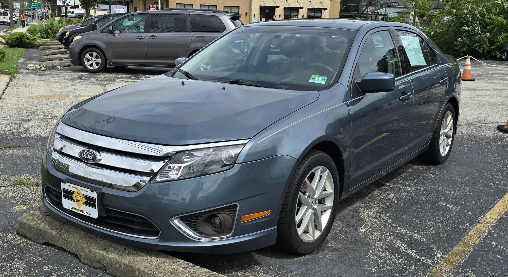2012 Blue Ford Fusion SEL (3FAHP0JG5CR) with an V6, Flex Fuel, 3.0 Liter engine, Automatic, 6-Spd w/SelectShift transmission, located at 1010 N White Horse Pike, Stratford, NJ, 08084, (856) 262-9500, 39.838921, -75.011497 - Photo#0