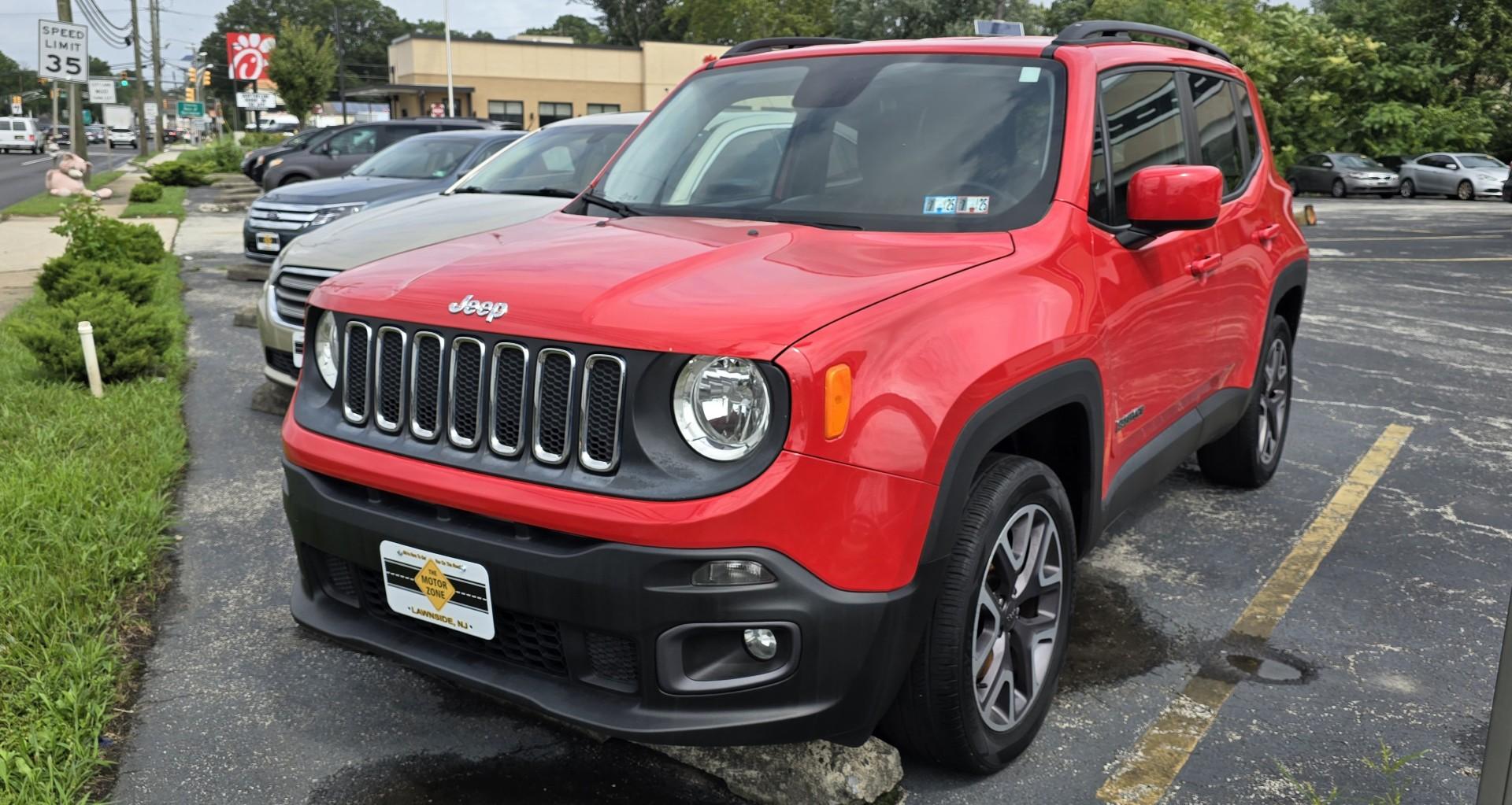 2016 Red Jeep Renegade Limited (ZACCJBBT9GP) with an 4-Cyl, MultiAir, 2.4L engine, Automatic, 9-Spd transmission, located at 1010 N White Horse Pike, Stratford, NJ, 08084, (856) 262-9500, 39.838921, -75.011497 - Photo#0