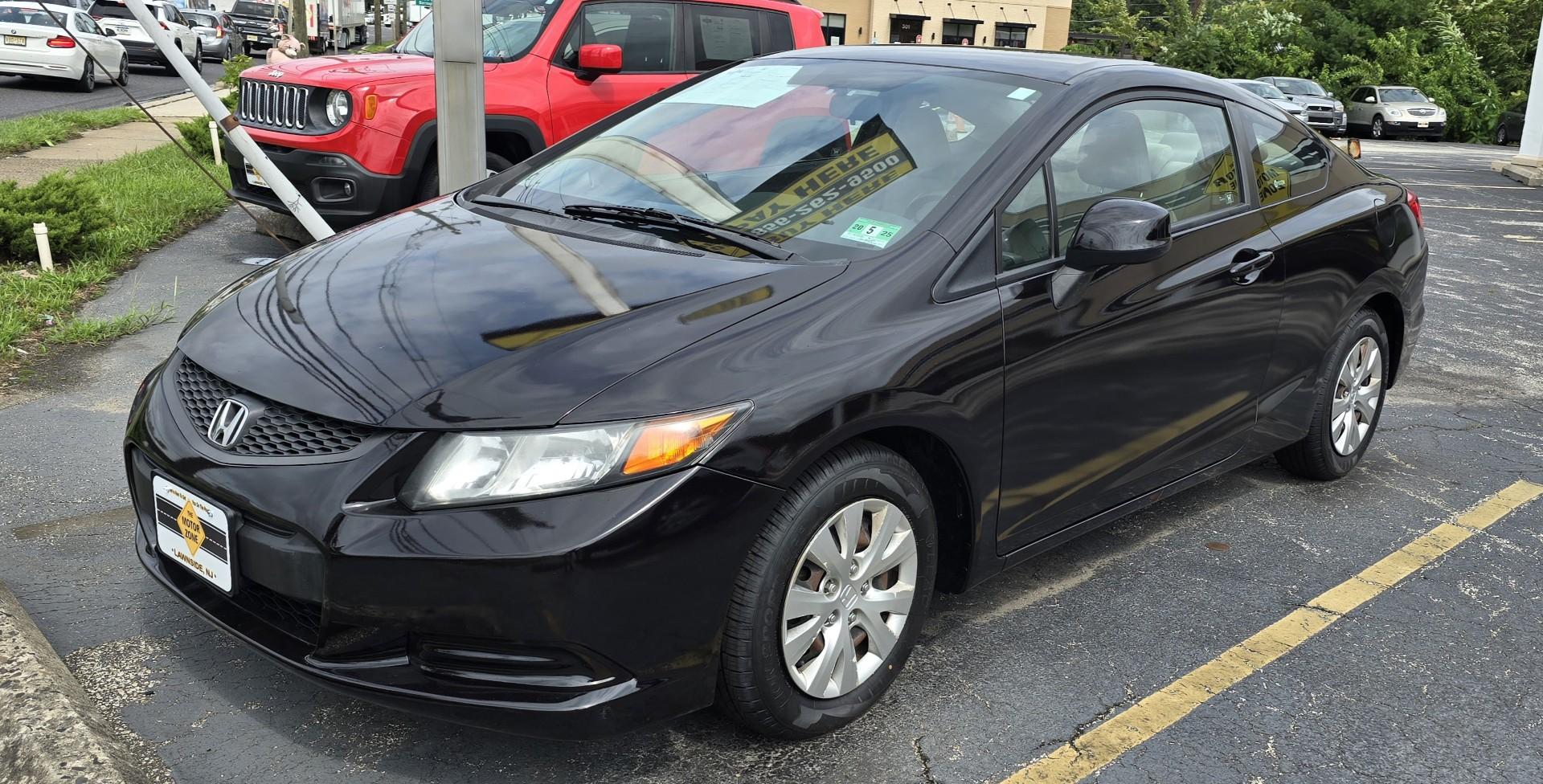 2012 Black Honda Civic LX (2HGFG3B55CH) with an 4-Cyl, VTEC, 1.8 Liter engine, Automatic, 5-Spd transmission, located at 1010 N White Horse Pike, Stratford, NJ, 08084, (856) 262-9500, 39.838921, -75.011497 - Photo#0