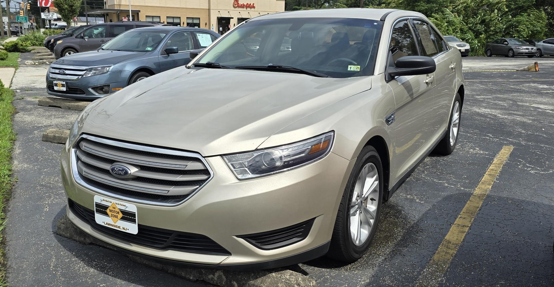 2017 Tan Ford Taurus SE (1FAHP2D85HG) with an V6, 3.5 Liter engine, Auto, 6-Spd w/SelShft transmission, located at 1010 N White Horse Pike, Stratford, NJ, 08084, (856) 262-9500, 39.838921, -75.011497 - Photo#0
