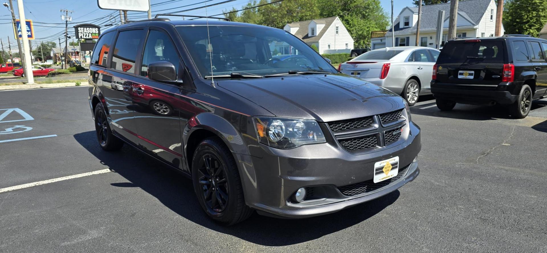 2019 Gray /Black Dodge Grand Caravan Passenger GT (2C4RDGEG8KR) with an V6, Flex Fuel, 3.6 Liter engine, Automatic, 6-Spd transmission, located at 1010 N White Horse Pike, Stratford, NJ, 08084, (856) 262-9500, 39.838921, -75.011497 - Photo#1