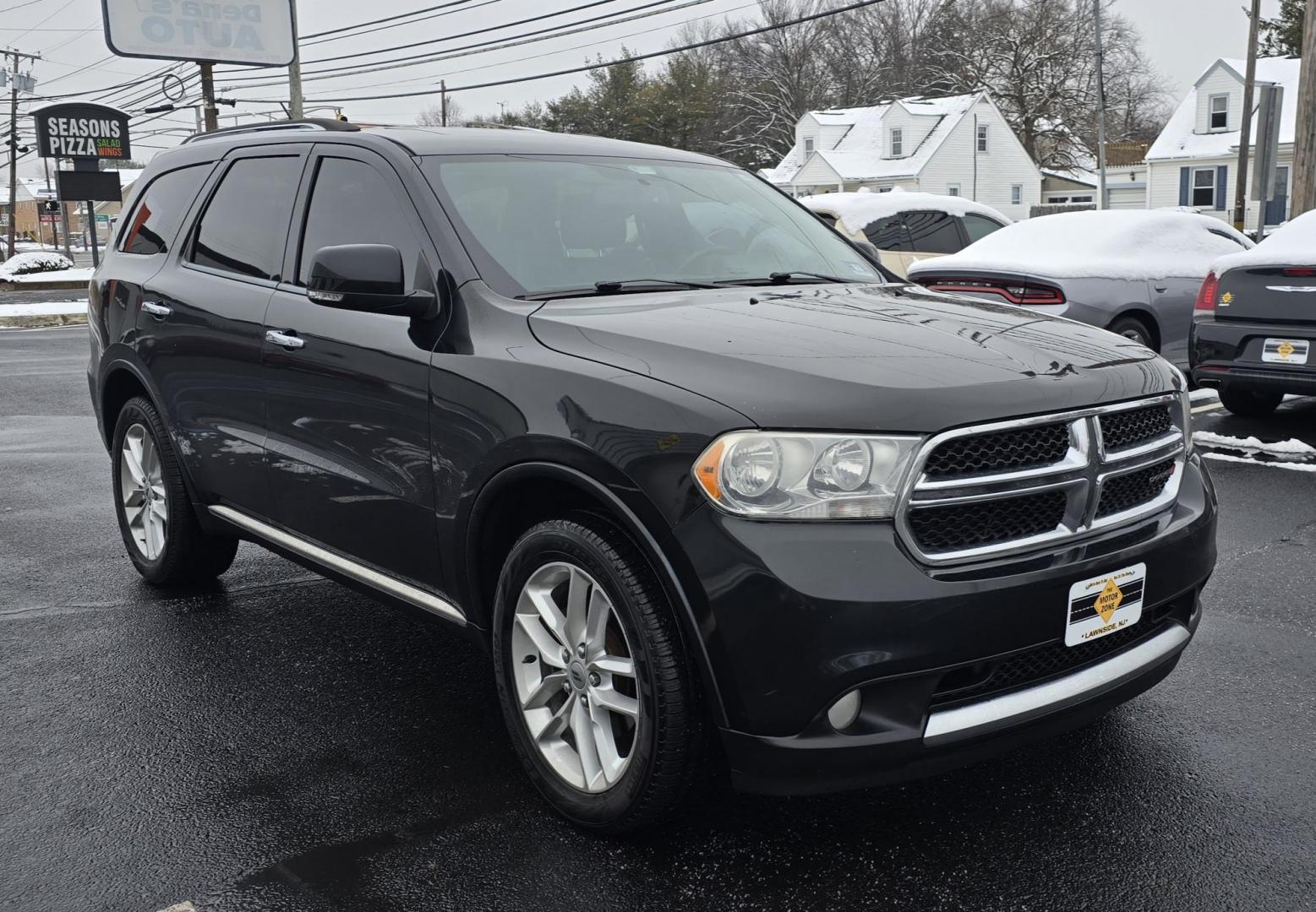 2013 Black Dodge Durango Crew (1C4SDJDT9DC) with an V8, HEMI, 5.7 Liter engine, Auto, 5-Spd w/OD transmission, located at 1010 N White Horse Pike, Stratford, NJ, 08084, (856) 262-9500, 39.838921, -75.011497 - Photo#1