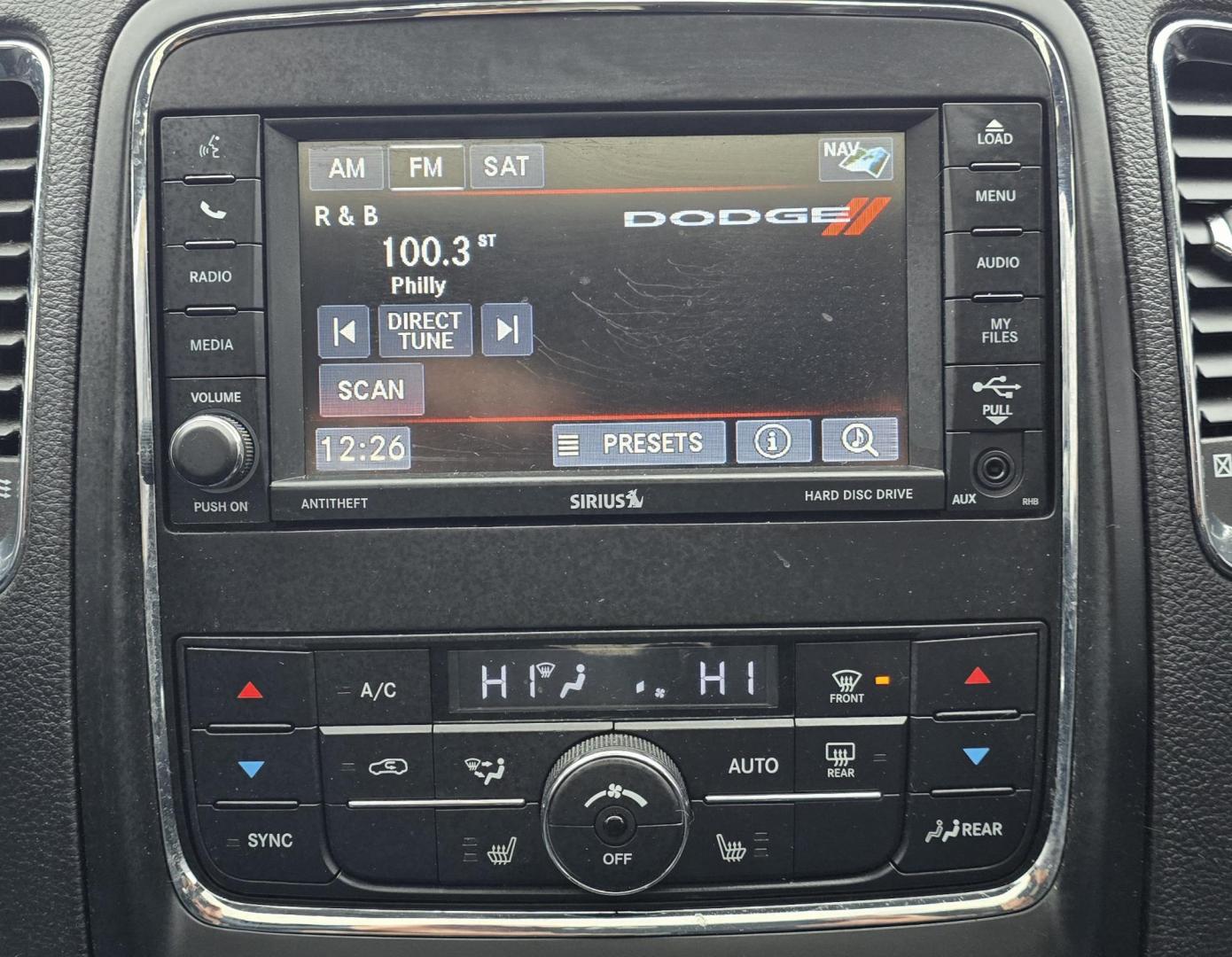 2013 Black Dodge Durango Crew (1C4SDJDT9DC) with an V8, HEMI, 5.7 Liter engine, Auto, 5-Spd w/OD transmission, located at 1010 N White Horse Pike, Stratford, NJ, 08084, (856) 262-9500, 39.838921, -75.011497 - Photo#10