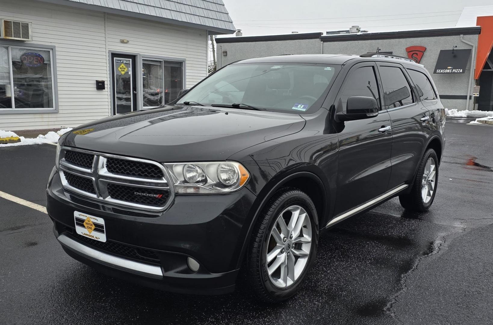 2013 Black Dodge Durango Crew (1C4SDJDT9DC) with an V8, HEMI, 5.7 Liter engine, Auto, 5-Spd w/OD transmission, located at 1010 N White Horse Pike, Stratford, NJ, 08084, (856) 262-9500, 39.838921, -75.011497 - Photo#0