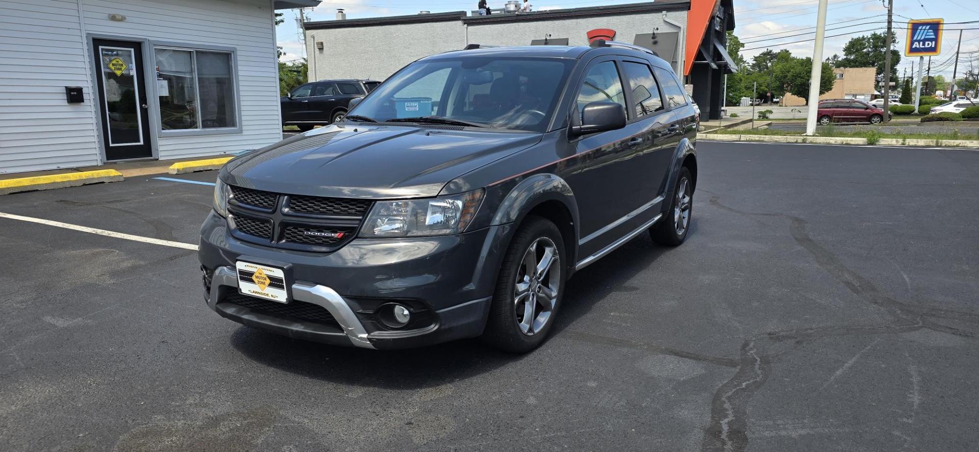 2017 Gray /Black Dodge Journey Crossroad Plus (3C4PDCGG6HT) with an V6, 3.6 Liter engine, Auto, 6-Spd AutoStick transmission, located at 1010 N White Horse Pike, Stratford, NJ, 08084, (856) 262-9500, 39.838921, -75.011497 - Photo#0