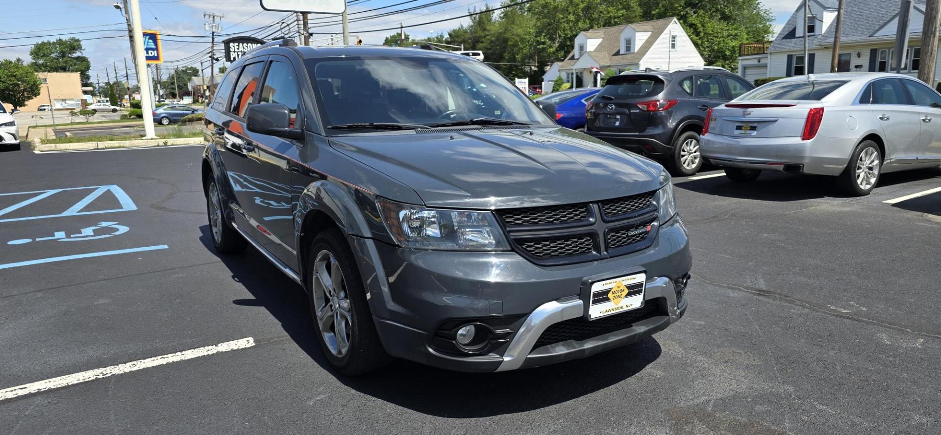 2017 Gray /Black Dodge Journey Crossroad Plus (3C4PDCGG6HT) with an V6, 3.6 Liter engine, Auto, 6-Spd AutoStick transmission, located at 1010 N White Horse Pike, Stratford, NJ, 08084, (856) 262-9500, 39.838921, -75.011497 - Photo#1