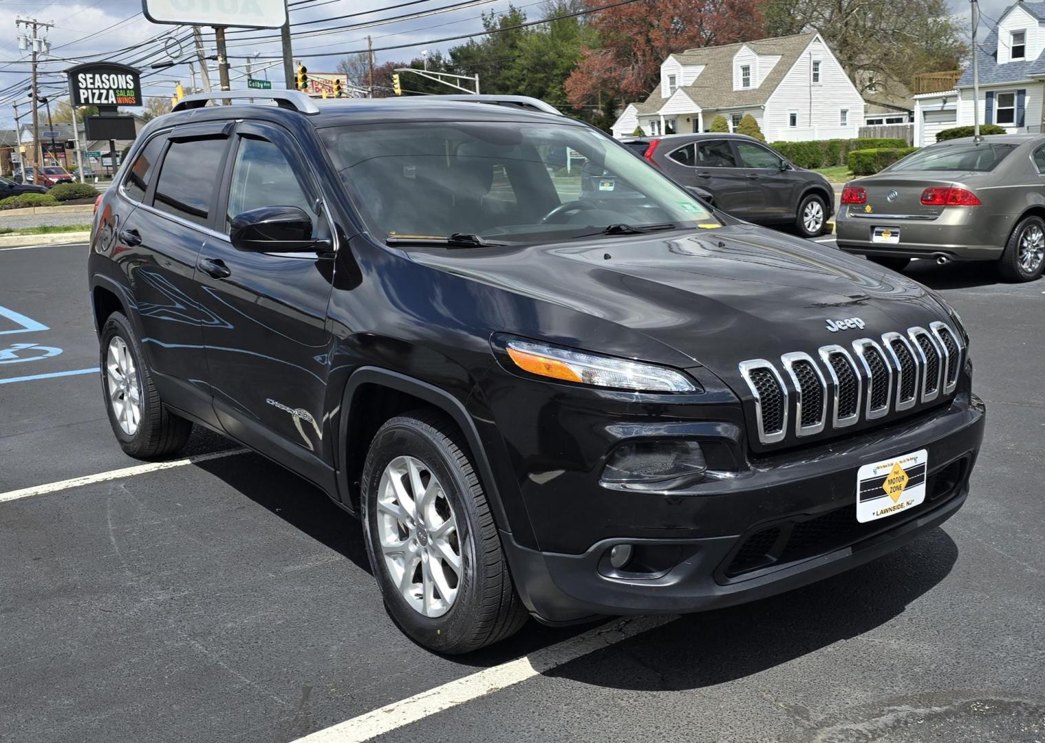 2015 Black /Black Jeep Cherokee Latitude 4WD (1C4PJMCB7FW) with an 2.4L L4 DOHC 16V engine, 9-Speed Automatic transmission, located at 1010 N White Horse Pike, Stratford, NJ, 08084, (856) 262-9500, 39.838921, -75.011497 - Photo#1