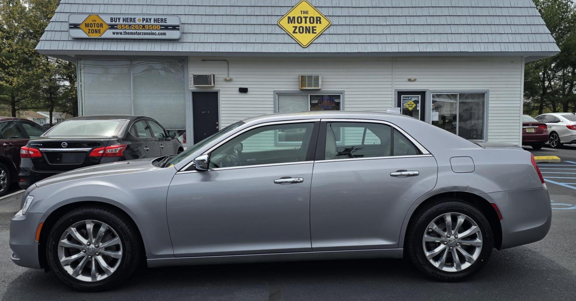 2018 Silver /Cream Chrysler 300 Limited AWD (2C3CCAKG3JH) with an 3.6L V6 SOHC 24V engine, 8A transmission, located at 1010 N White Horse Pike, Stratford, NJ, 08084, (856) 262-9500, 39.838921, -75.011497 - Photo#2