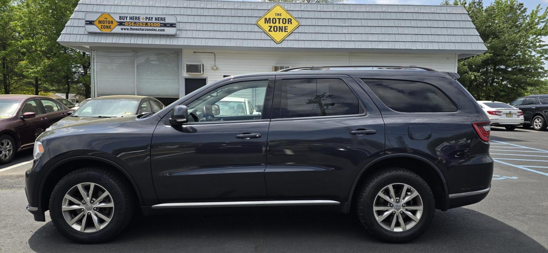 2015 Gray /Black Dodge Durango Limited AWD (1C4RDJDG1FC) with an 3.6L V6 DOHC 24V engine, 8-Speed Automatic transmission, located at 1010 N White Horse Pike, Stratford, NJ, 08084, (856) 262-9500, 39.838921, -75.011497 - Photo#2