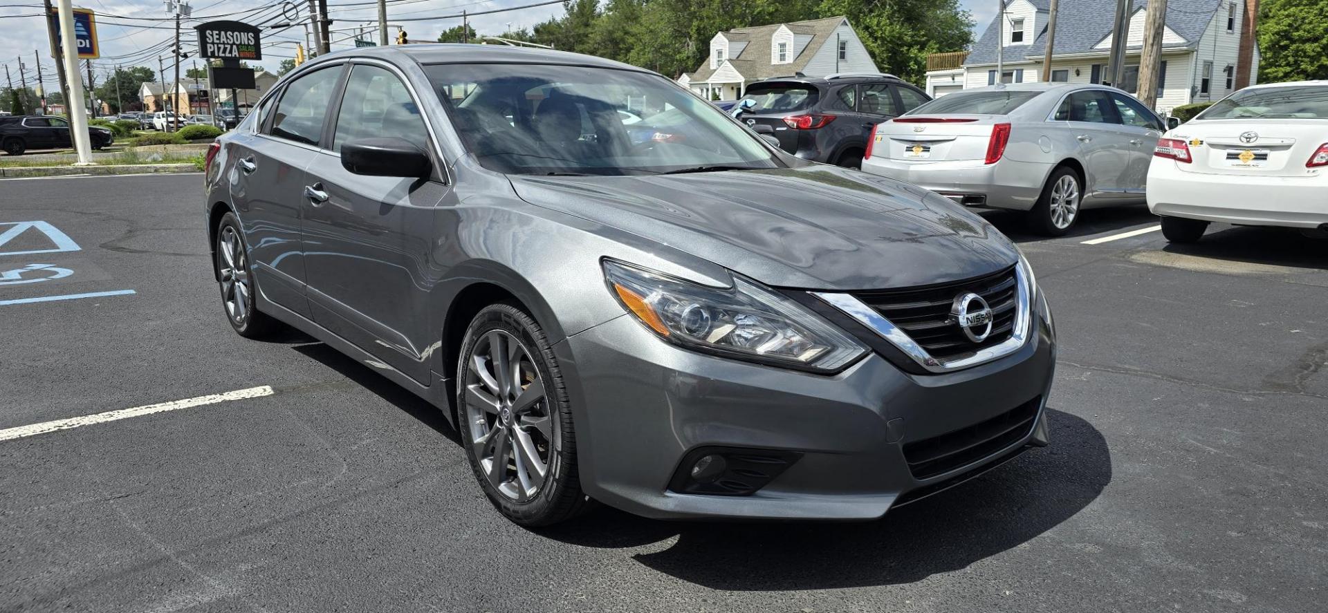 2018 Gray /Black Nissan Altima 2.5 SR (1N4AL3AP4JC) with an 2.5L L4 DOHC 16V engine, CVT transmission, located at 1010 N White Horse Pike, Stratford, NJ, 08084, (856) 262-9500, 39.838921, -75.011497 - Photo#1