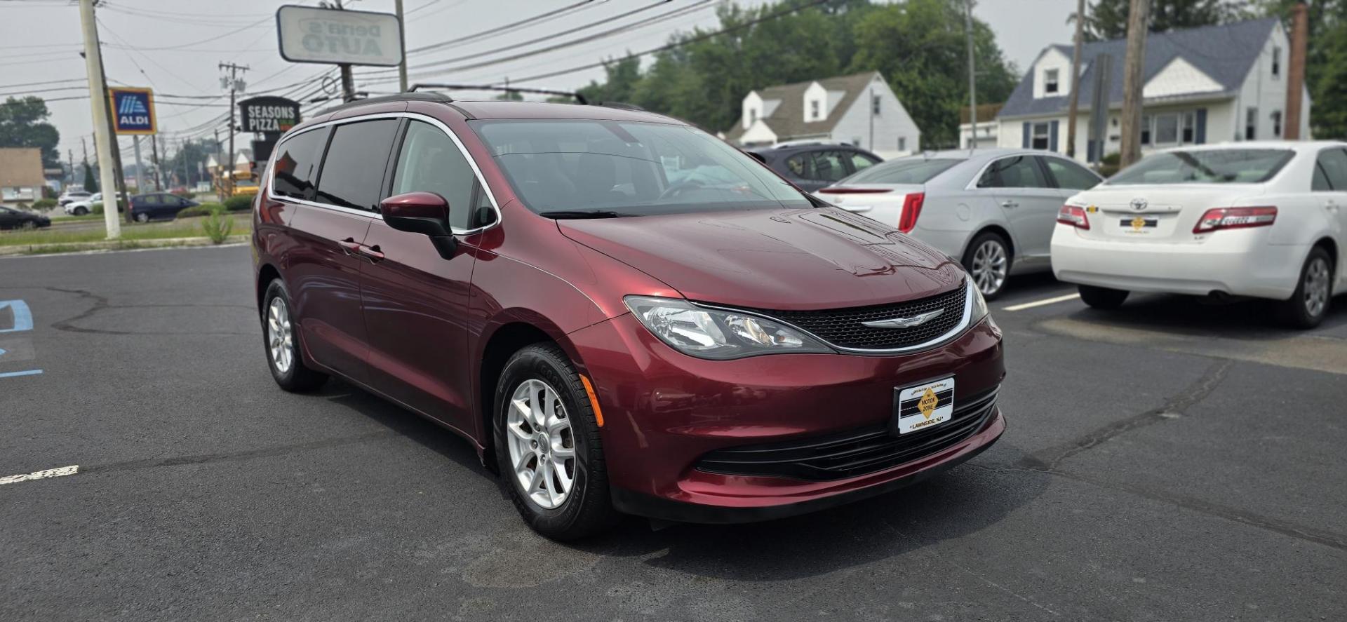 2017 Red /Black Chrysler Pacifica Touring-L (2C4RC1CG8HR) with an 3.6L V6 DOHC 24V engine, 6A transmission, located at 1010 N White Horse Pike, Stratford, NJ, 08084, (856) 262-9500, 39.838921, -75.011497 - If you want 8-passenger hauling ability with top-notch technology, eye-catching styling, and a first-class driving experience, then the new Chrysler Pacifica is your best bet. If you want to haul seven passengers in comfort and still get 33 miles of fuel-free driving, it’s your ONLY bet. The 20 - Photo#0