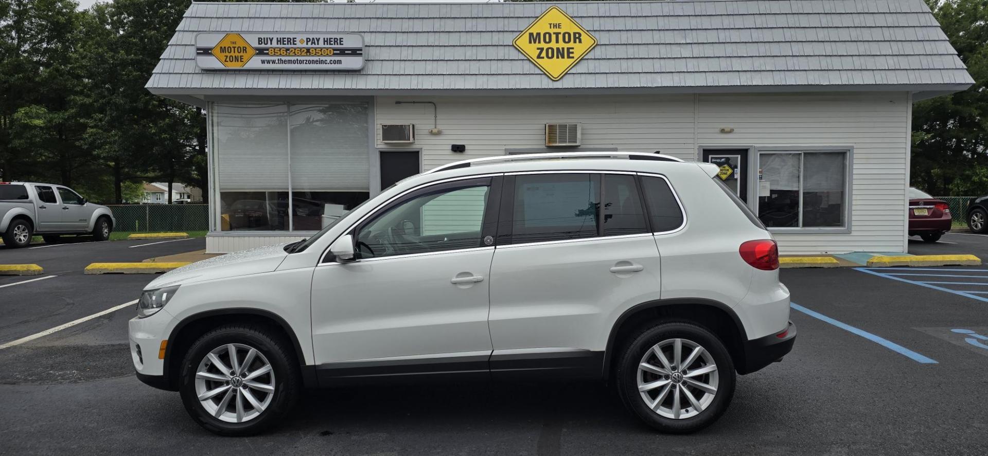 2017 White /Black Volkswagen Tiguan Wolfsburg Edition (WVGRV7AX1HW) with an 2.0L L4 DOHC 16V TURBO engine, 6A transmission, located at 1010 N White Horse Pike, Stratford, NJ, 08084, (856) 262-9500, 39.838921, -75.011497 - Photo#6