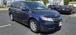 2015 Blue /Gray Honda Odyssey EX-L (5FNRL5H65FB) with an 3.5L V6 SOHC 24V engine, 6-Speed Automatic transmission, located at 1010 N White Horse Pike, Stratford, NJ, 08084, (856) 262-9500, 39.838921, -75.011497 - Photo#1