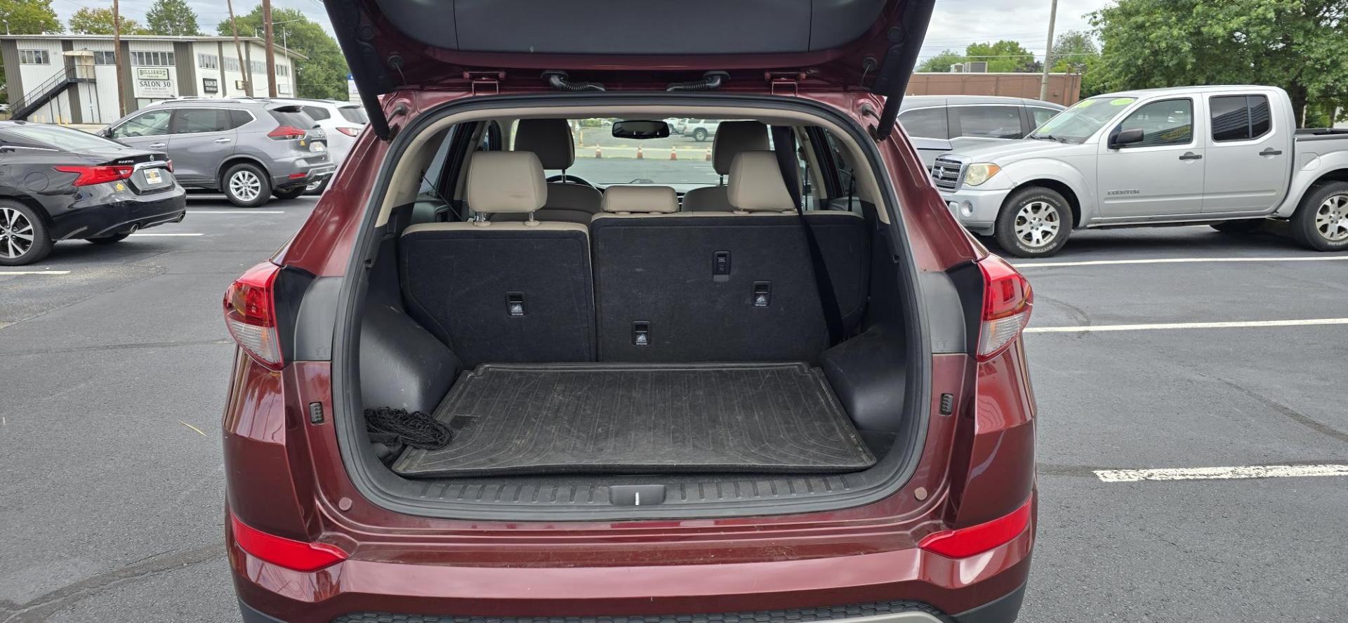 2017 Maroon /Tan Hyundai Tucson Eco AWD (KM8J3CA27HU) with an 1.6L L4 DOHC 16V engine, 7A transmission, located at 1010 N White Horse Pike, Stratford, NJ, 08084, (856) 262-9500, 39.838921, -75.011497 - Photo#7