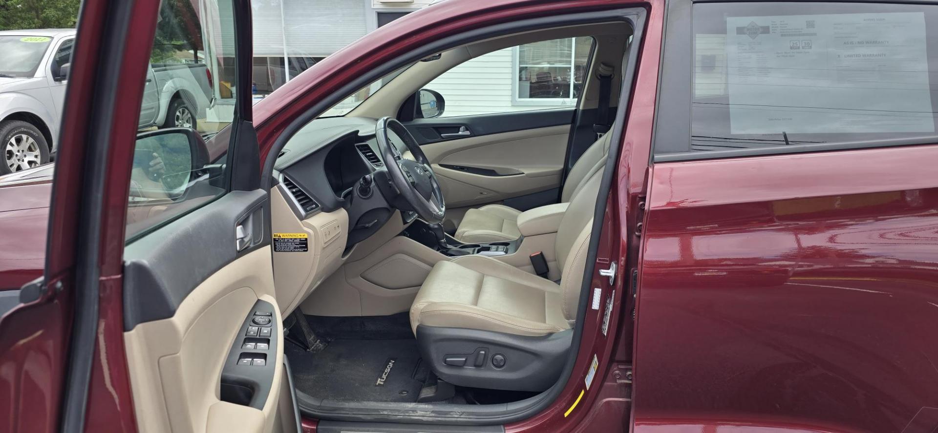 2017 Maroon /Tan Hyundai Tucson Eco AWD (KM8J3CA27HU) with an 1.6L L4 DOHC 16V engine, 7A transmission, located at 1010 N White Horse Pike, Stratford, NJ, 08084, (856) 262-9500, 39.838921, -75.011497 - Photo#8