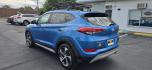 2018 Blue /Gray Hyundai Tucson Eco AWD (KM8J3CA29JU) with an 1.6L L4 DOHC 16V engine, 7A transmission, located at 1010 N White Horse Pike, Stratford, NJ, 08084, (856) 262-9500, 39.838921, -75.011497 - Photo#3