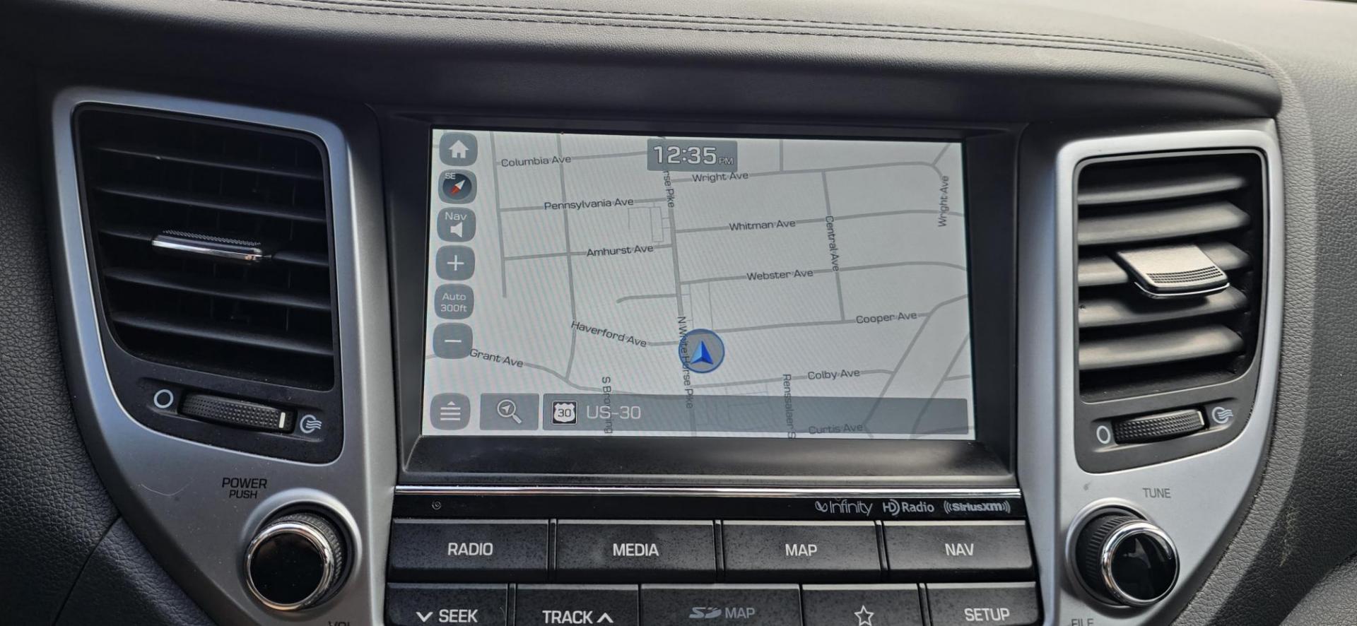 2018 Blue /Gray Hyundai Tucson Eco AWD (KM8J3CA29JU) with an 1.6L L4 DOHC 16V engine, 7A transmission, located at 1010 N White Horse Pike, Stratford, NJ, 08084, (856) 262-9500, 39.838921, -75.011497 - Photo#11