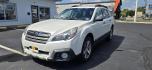 2013 White /Brown Leather Subaru Outback 2.5i Limited (4S4BRCSC3D3) with an 2.5L H4 DOHC 16V engine, AUTOMATIC CVT transmission, located at 1010 N White Horse Pike, Stratford, NJ, 08084, (856) 262-9500, 39.838921, -75.011497 - Photo#0