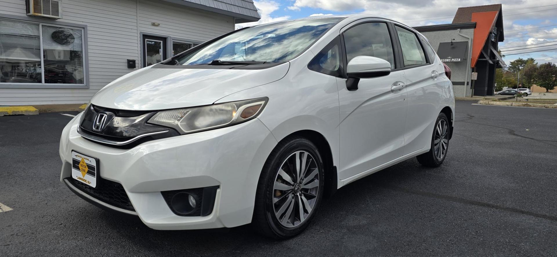 2016 White /BLACK Honda Fit EX CVT (JHMGK5H70GX) with an 1.5L L4 SOHC 16V engine, CVT transmission, located at 1010 N White Horse Pike, Stratford, NJ, 08084, (856) 262-9500, 39.838921, -75.011497 - Photo#0