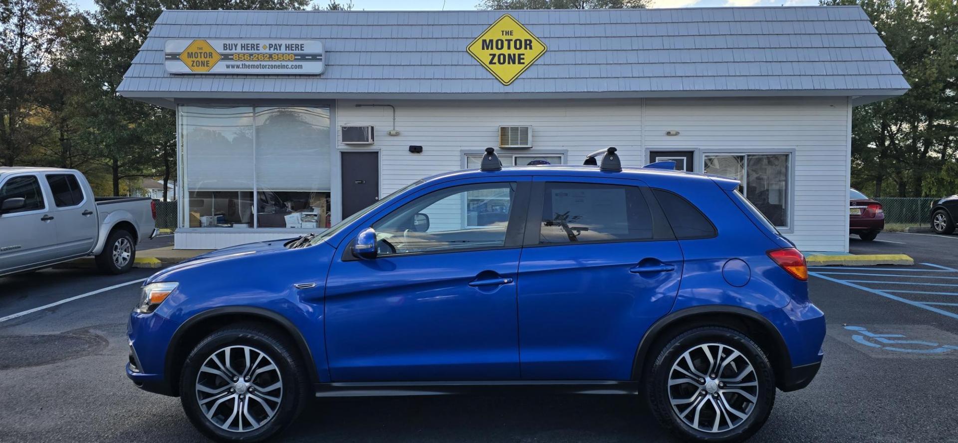 2018 Blue /BLACK Mitsubishi Outlander Sport 2.4 SE 4WD CVT (JA4AR3AW6JU) with an 2.4L L4 DOHC 16V engine, CVT transmission, located at 1010 N White Horse Pike, Stratford, NJ, 08084, (856) 262-9500, 39.838921, -75.011497 - Photo#6