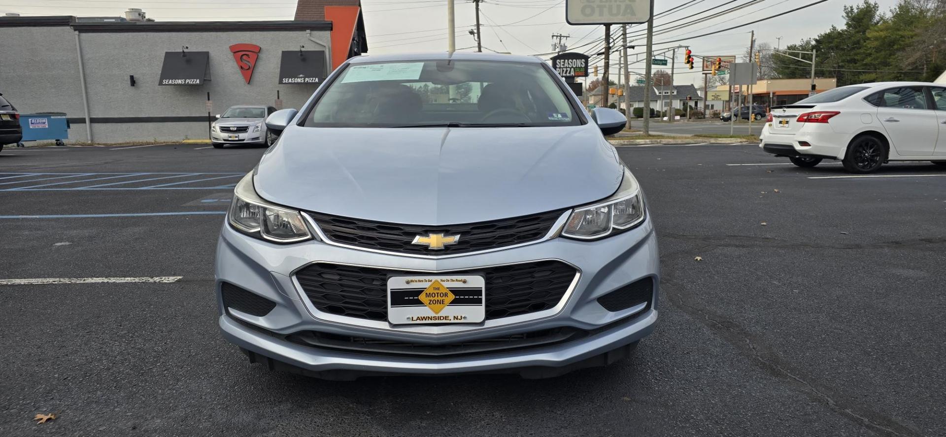 2017 Blue /Charcoal Chevrolet Cruze LS Auto (1G1BC5SM6H7) with an 1.4L L4 DOHC 16V TURBO engine, 6A transmission, located at 1010 N White Horse Pike, Stratford, NJ, 08084, (856) 262-9500, 39.838921, -75.011497 - Photo#4