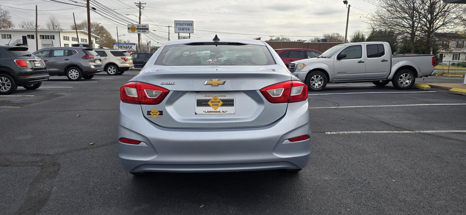 2017 Blue /Charcoal Chevrolet Cruze LS Auto (1G1BC5SM6H7) with an 1.4L L4 DOHC 16V TURBO engine, 6A transmission, located at 1010 N White Horse Pike, Stratford, NJ, 08084, (856) 262-9500, 39.838921, -75.011497 - Photo#5