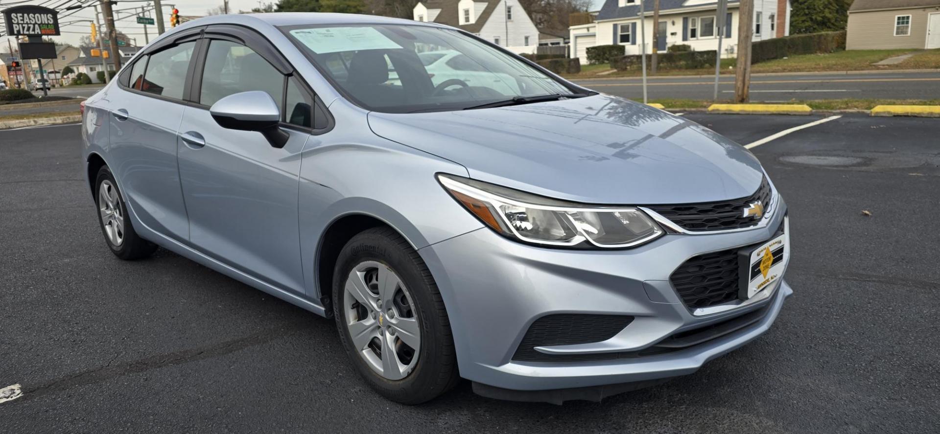 2017 Blue /Charcoal Chevrolet Cruze LS Auto (1G1BC5SM6H7) with an 1.4L L4 DOHC 16V TURBO engine, 6A transmission, located at 1010 N White Horse Pike, Stratford, NJ, 08084, (856) 262-9500, 39.838921, -75.011497 - Photo#1
