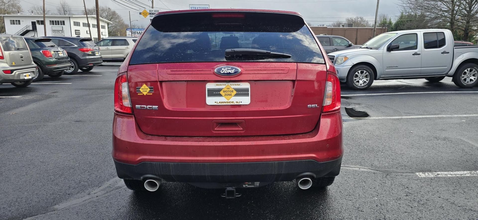 2013 Red /Black Leather Ford Edge SEL FWD (2FMDK3JC3DB) with an 3.5L V6 DOHC 24V engine, 6-Speed Automatic transmission, located at 1010 N White Horse Pike, Stratford, NJ, 08084, (856) 262-9500, 39.838921, -75.011497 - Photo#7