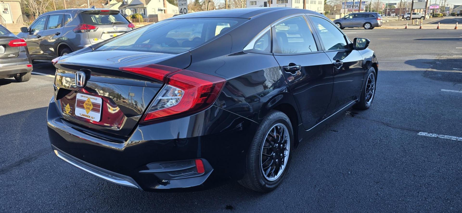 2019 Black /Black Honda Civic LX Honda Sensing Sedan CVT (2HGFC2F64KH) with an 2.0L L4 DOHC 16V engine, CVT transmission, located at 1010 N White Horse Pike, Stratford, NJ, 08084, (856) 262-9500, 39.838921, -75.011497 - Photo#4