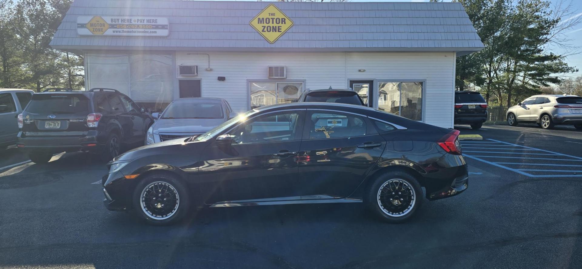 2019 Black /Black Honda Civic LX Honda Sensing Sedan CVT (2HGFC2F64KH) with an 2.0L L4 DOHC 16V engine, CVT transmission, located at 1010 N White Horse Pike, Stratford, NJ, 08084, (856) 262-9500, 39.838921, -75.011497 - Photo#7