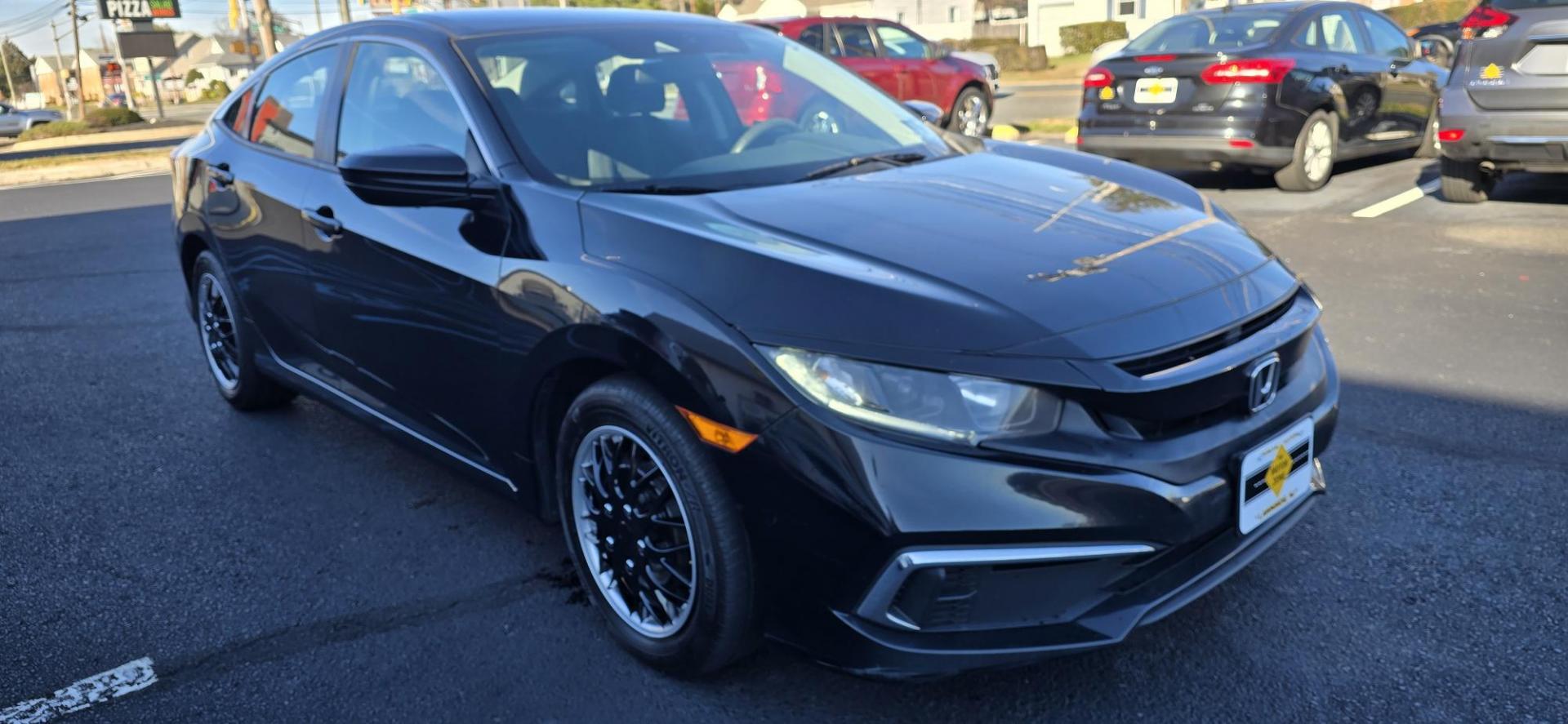 2019 Black /Black Honda Civic LX Honda Sensing Sedan CVT (2HGFC2F64KH) with an 2.0L L4 DOHC 16V engine, CVT transmission, located at 1010 N White Horse Pike, Stratford, NJ, 08084, (856) 262-9500, 39.838921, -75.011497 - Photo#1