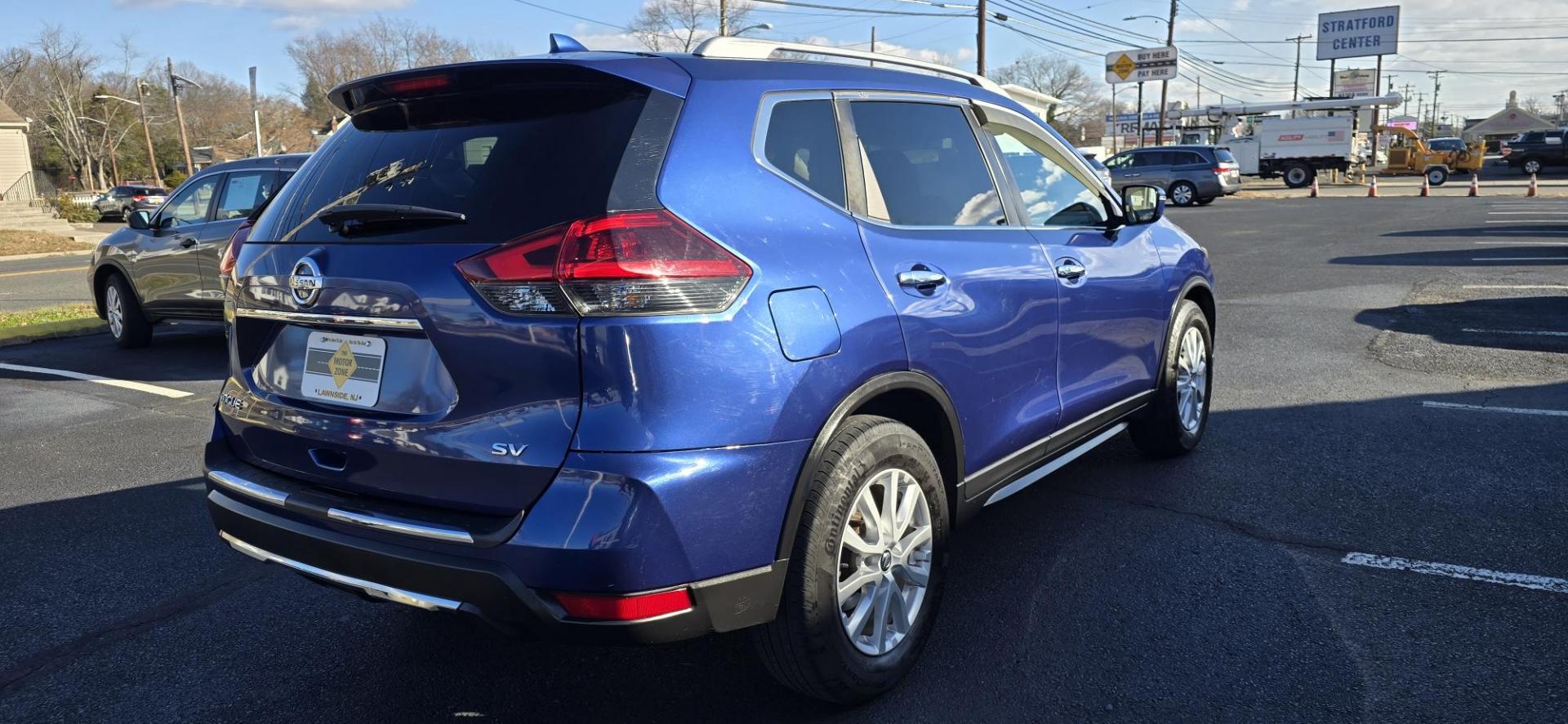 2018 Blue /Black Nissan Rogue S 2WD (KNMAT2MT9JP) with an 2.5L L4 DOHC 16V engine, CVT transmission, located at 1010 N White Horse Pike, Stratford, NJ, 08084, (856) 262-9500, 39.838921, -75.011497 - Photo#2