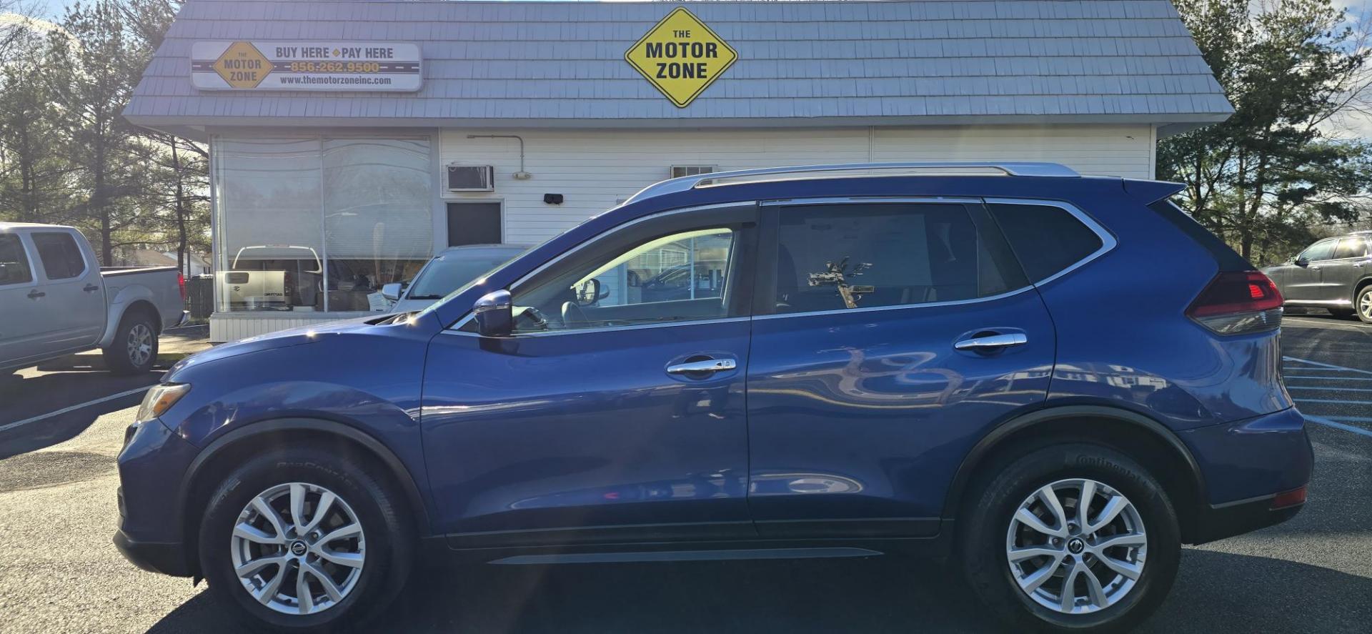 2018 Blue /Black Nissan Rogue S 2WD (KNMAT2MT9JP) with an 2.5L L4 DOHC 16V engine, CVT transmission, located at 1010 N White Horse Pike, Stratford, NJ, 08084, (856) 262-9500, 39.838921, -75.011497 - Photo#7