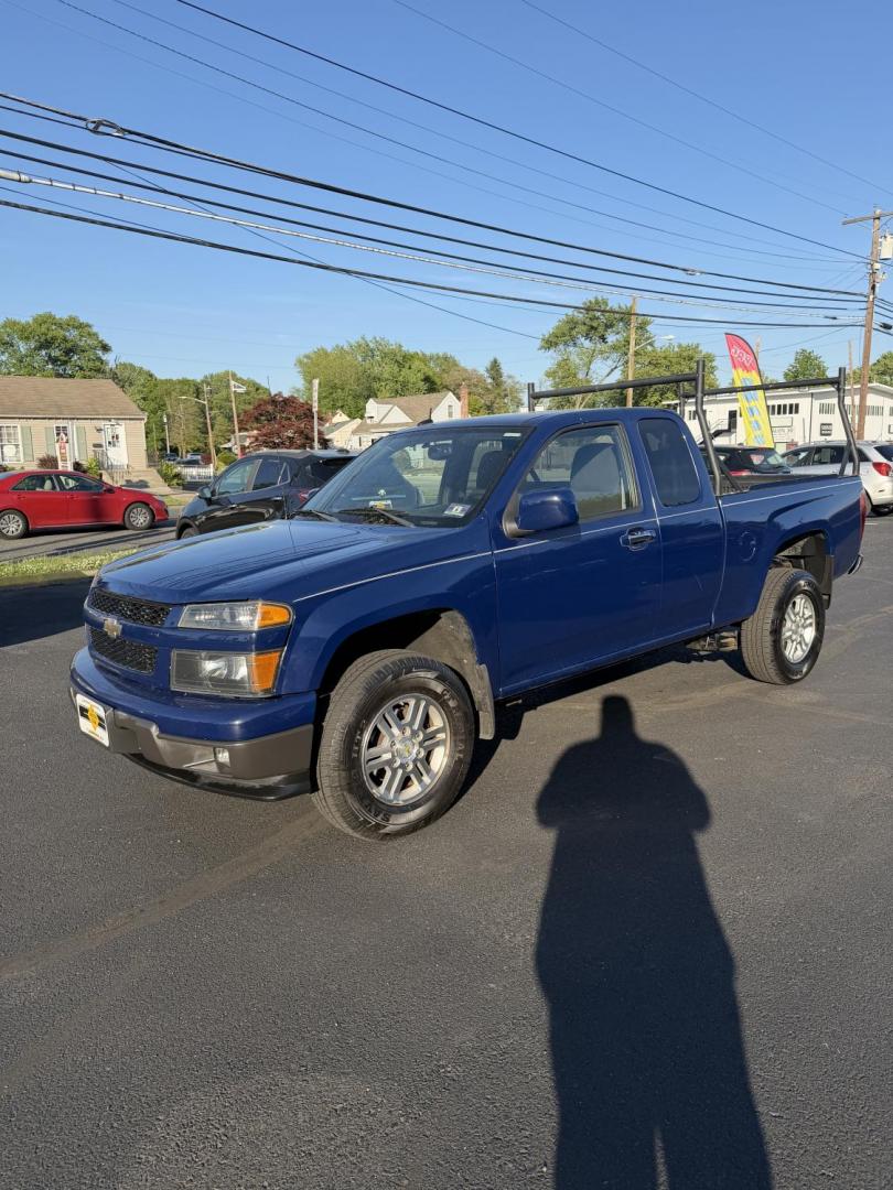 2011 Blue /Black Chevrolet Colorado 1LT Ext. Cab 4WD (1GCJTCFE4B8) with an 3.7L L5 DOHC 20V engine, located at 1010 N White Horse Pike, Stratford, NJ, 08084, (856) 262-9500, 39.838921, -75.011497 - Photo#0