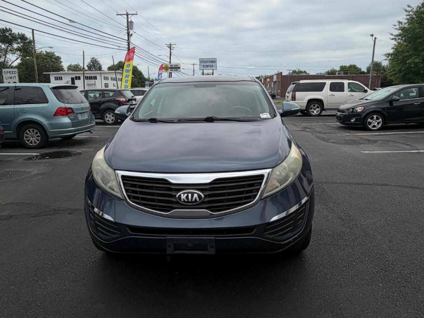2013 Blue Kia Sportage LX FWD (KNDPB3A25D7) with an 2.4L V6 DOHC 24V engine, 6-Speed Automatic transmission, located at 1010 N White Horse Pike, Stratford, NJ, 08084, (856) 262-9500, 39.838921, -75.011497- Photo#1