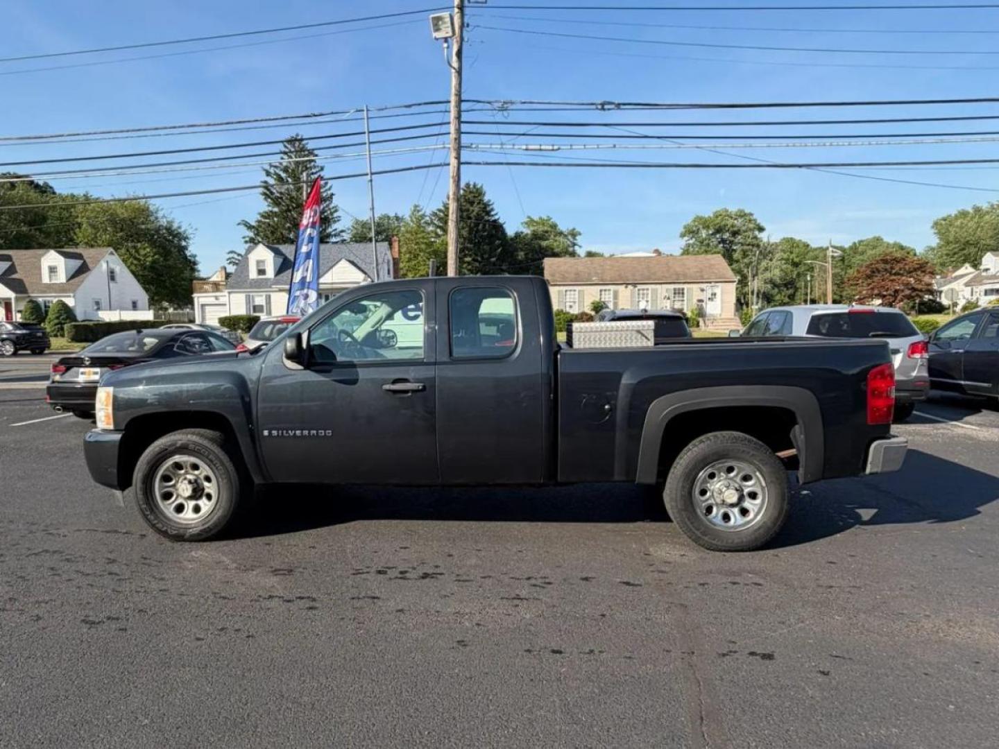 2009 Black /Tan Chevrolet Silverado 1500 Work Truck Ext. Cab Long Box 2WD (1GCEC19X39Z) with an 4.3L V6 OHV 12V engine, 4-Speed Automatic Overdrive transmission, located at 1010 N White Horse Pike, Stratford, NJ, 08084, (856) 262-9500, 39.838921, -75.011497 - Photo#7
