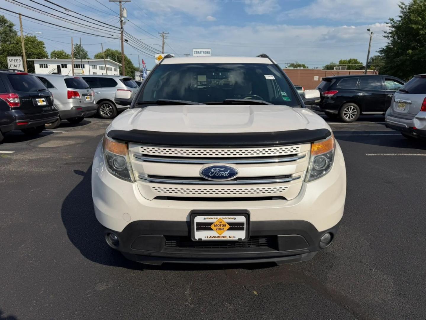 2013 White /Beige Ford Explorer Limited 4WD (1FM5K8F85DG) with an 3.5L V6 DOHC 24V engine, 6-Speed Automatic transmission, located at 1010 N White Horse Pike, Stratford, NJ, 08084, (856) 262-9500, 39.838921, -75.011497- Photo#2