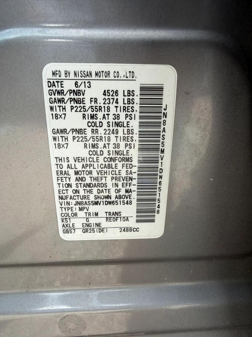 2013 Nissan Rogue S AWD (JN8AS5MV1DW) with an 2.5L L4 DOHC 16V engine, Continuously Variable Transmission transmission, located at 1010 N White Horse Pike, Stratford, NJ, 08084, (856) 262-9500, 39.838921, -75.011497- Photo#15