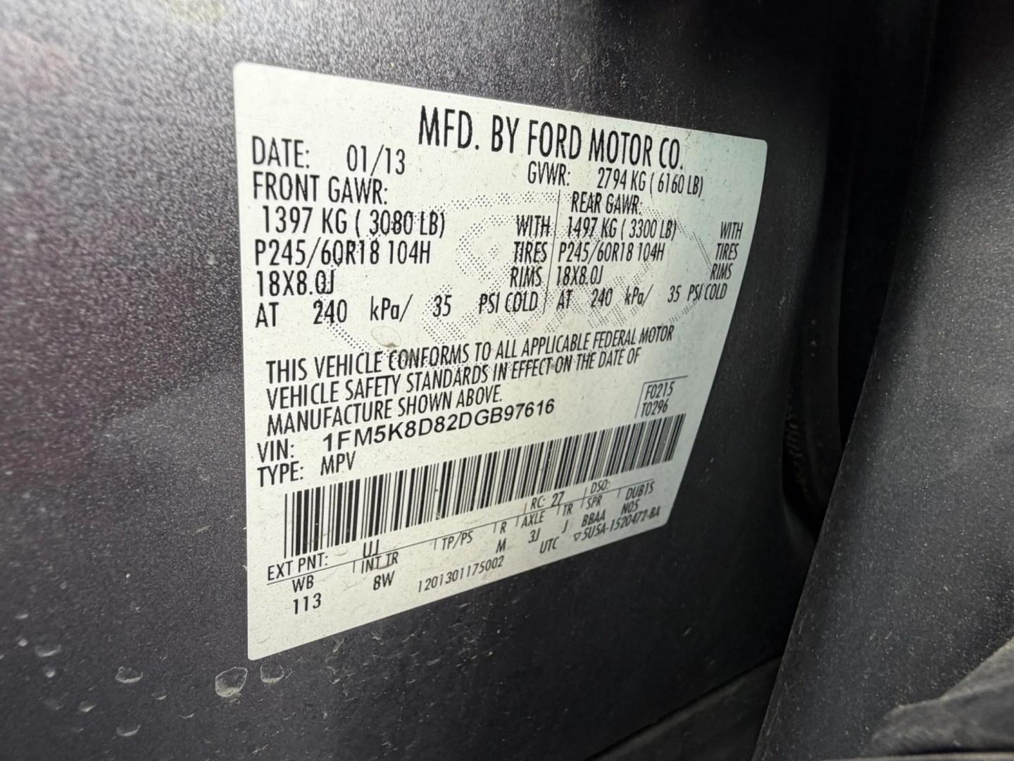 2013 Ford Explorer XLT 4WD (1FM5K8D82DG) with an 3.5L V6 DOHC 24V engine, 6-Speed Automatic transmission, located at 1010 N White Horse Pike, Stratford, NJ, 08084, (856) 262-9500, 39.838921, -75.011497- Photo#14