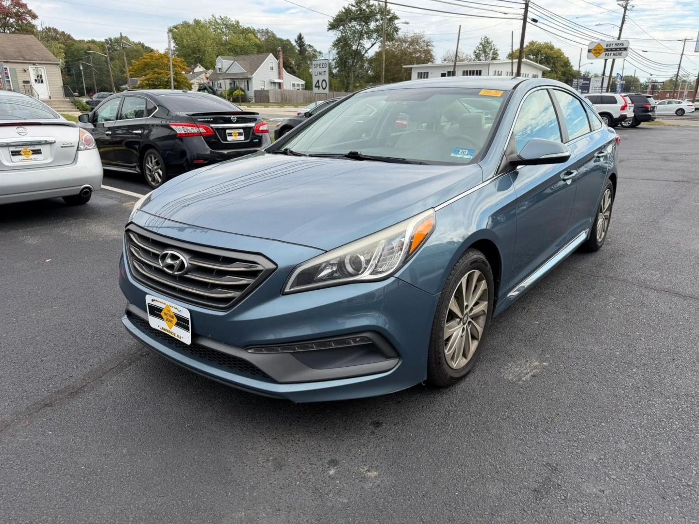 2015 Hyundai Sonata Sport (5NPE34AF7FH) with an 2.4L L4 DOHC 16V engine, 6A transmission, located at 1010 N White Horse Pike, Stratford, NJ, 08084, (856) 262-9500, 39.838921, -75.011497- Photo#2